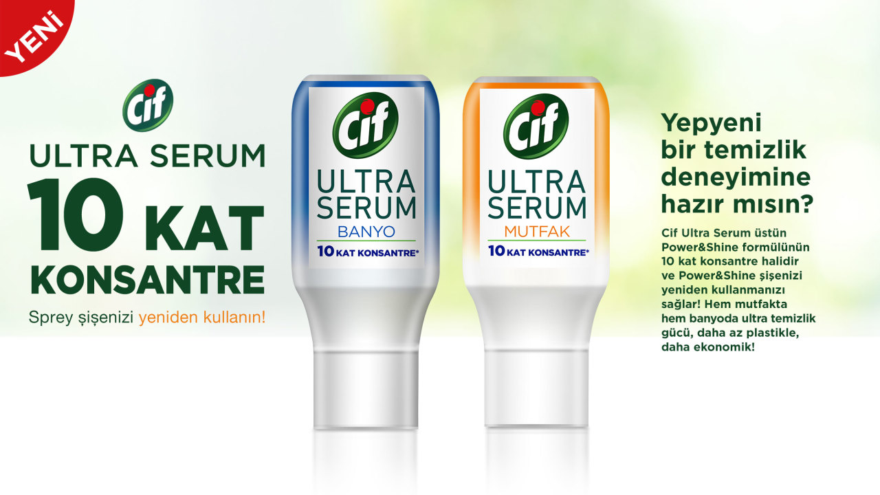 Cif Ultra Serum afiş