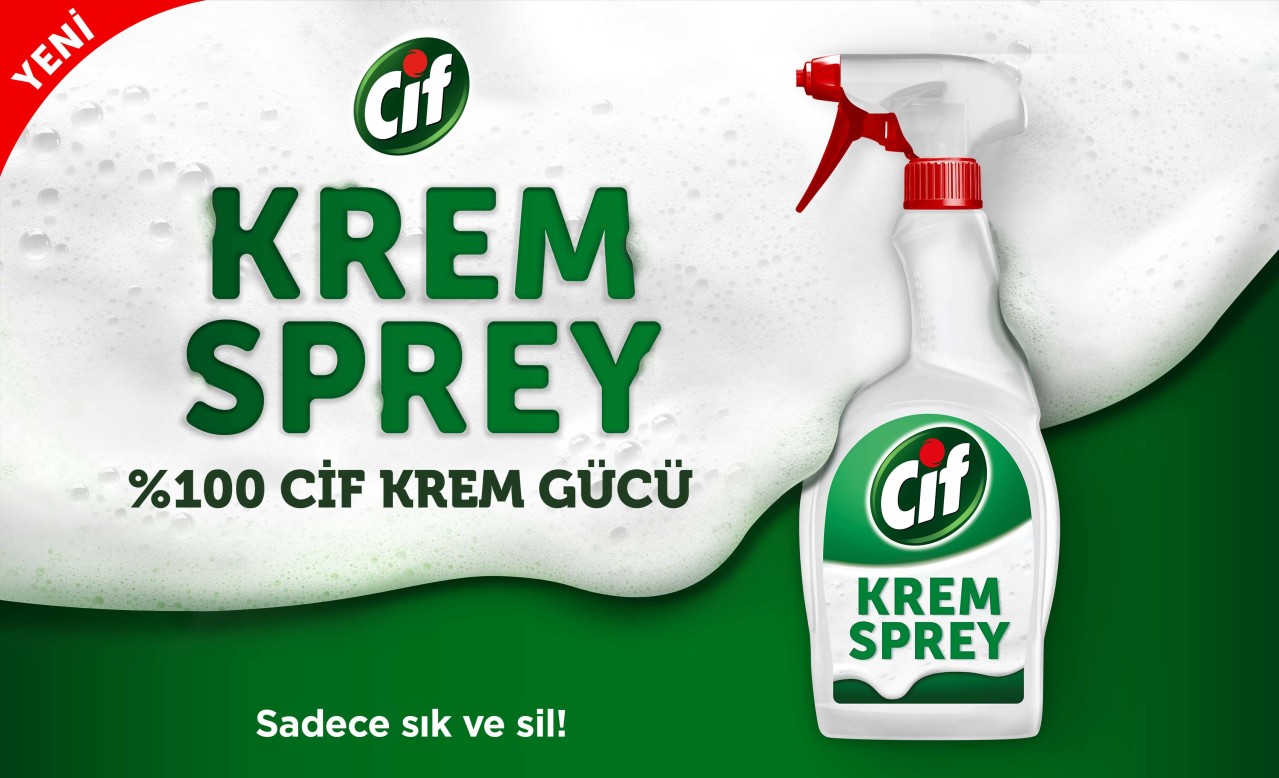 Yeni Cif Krem Sprey, %100 Cif Krem Gücünde!