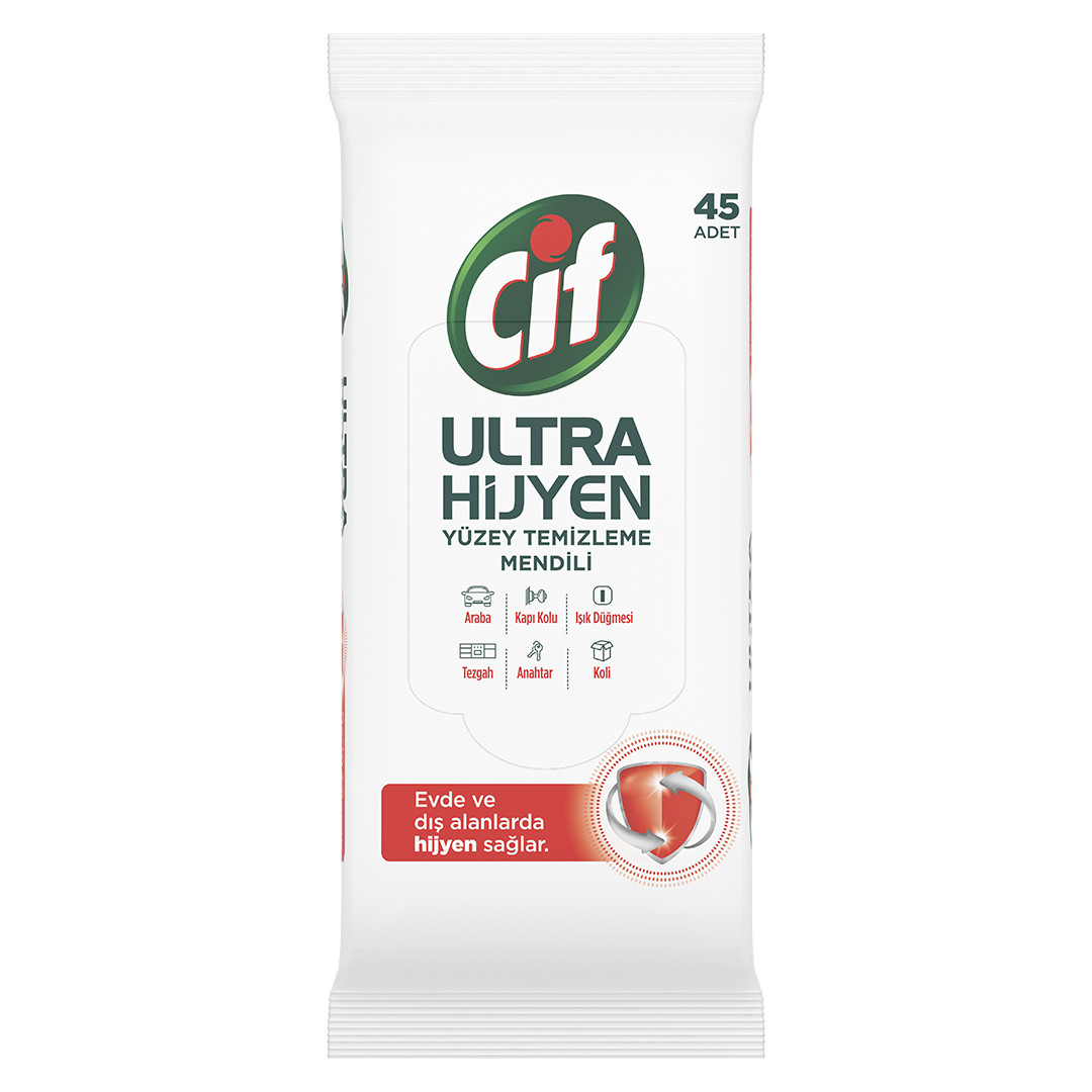 Cif Ultra Hijyen Yüzey Temizleme Mendili